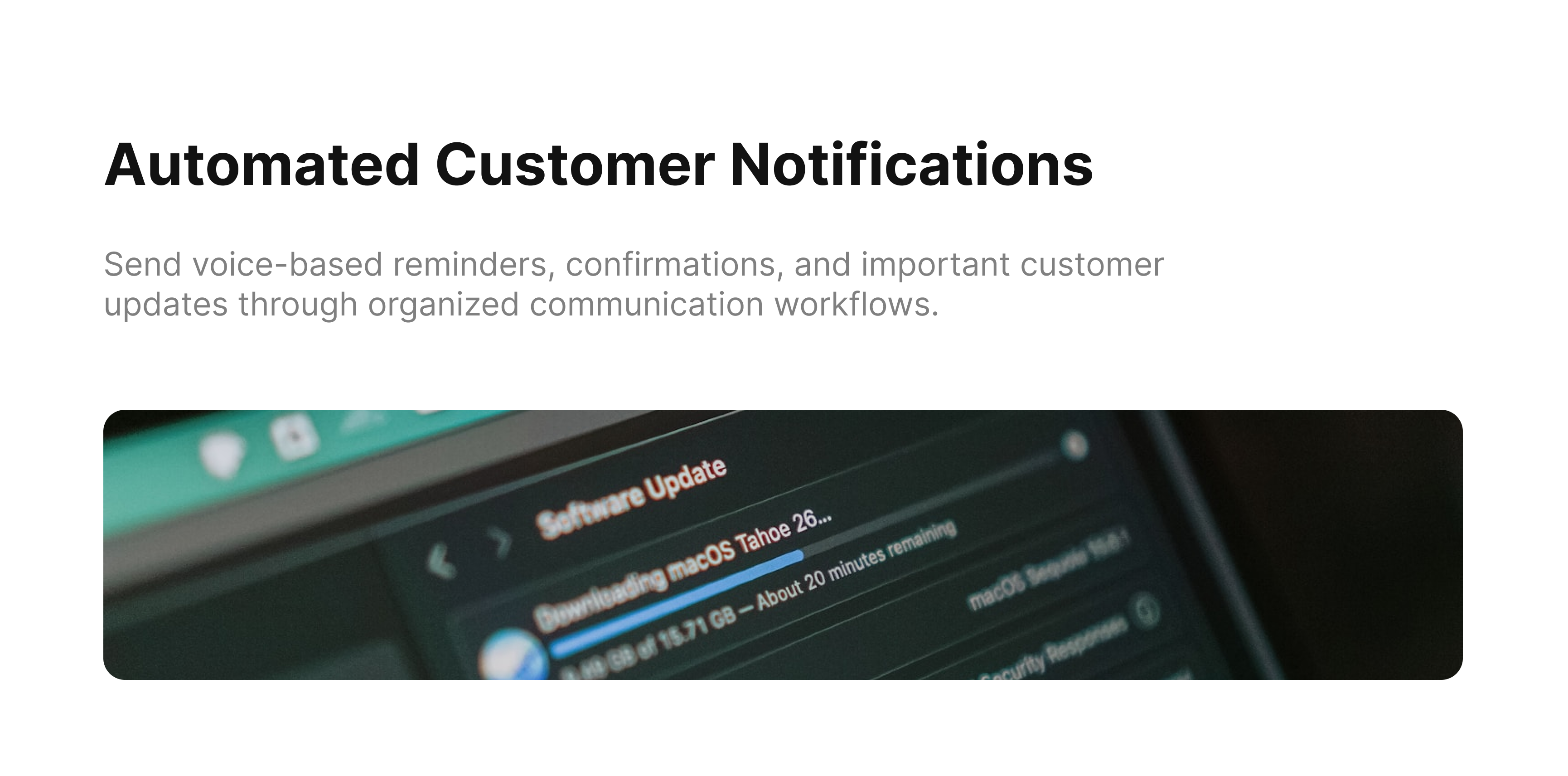 Automated Customer Notifications
