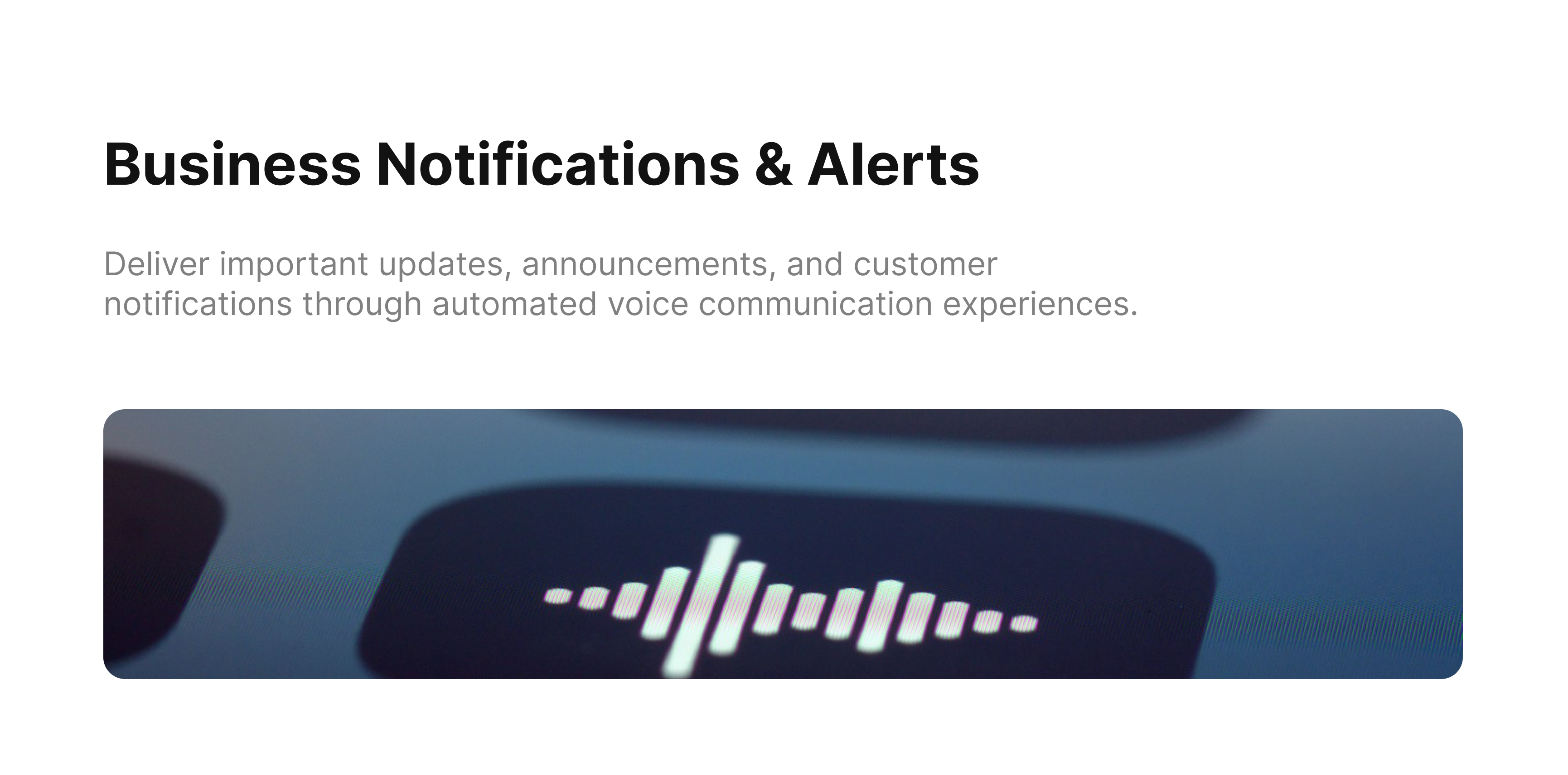 Business Notifications
