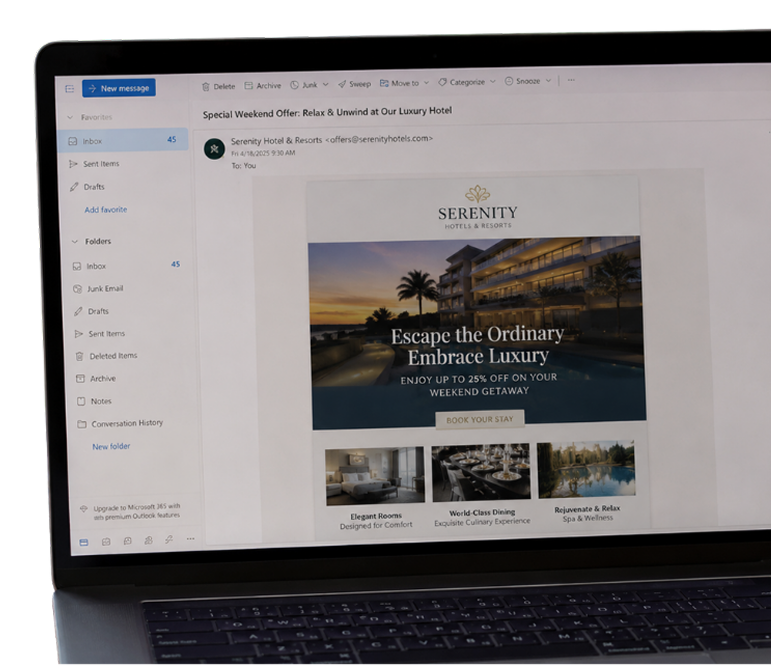 Hospitality Email