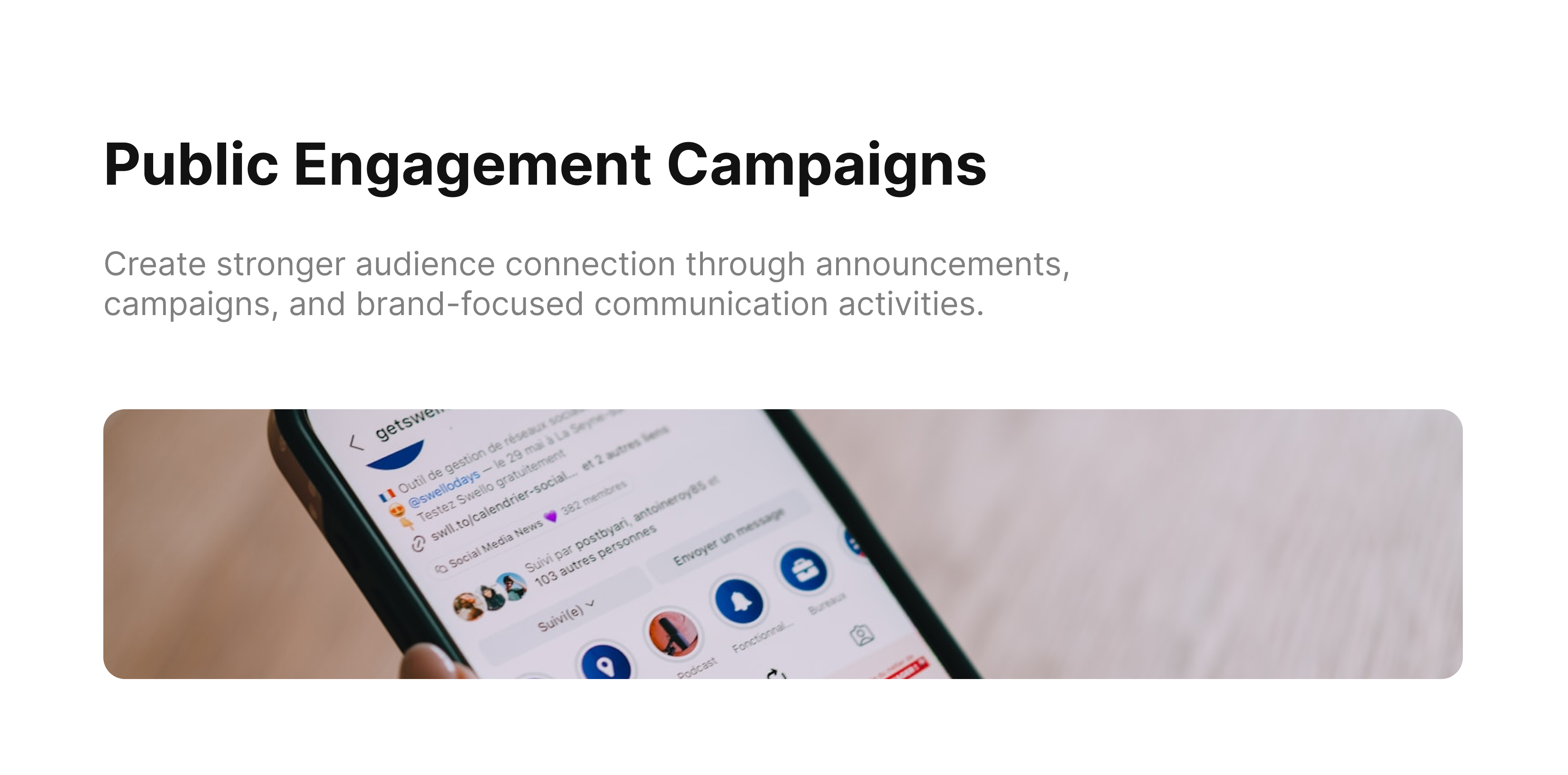 Engagement Campaigns