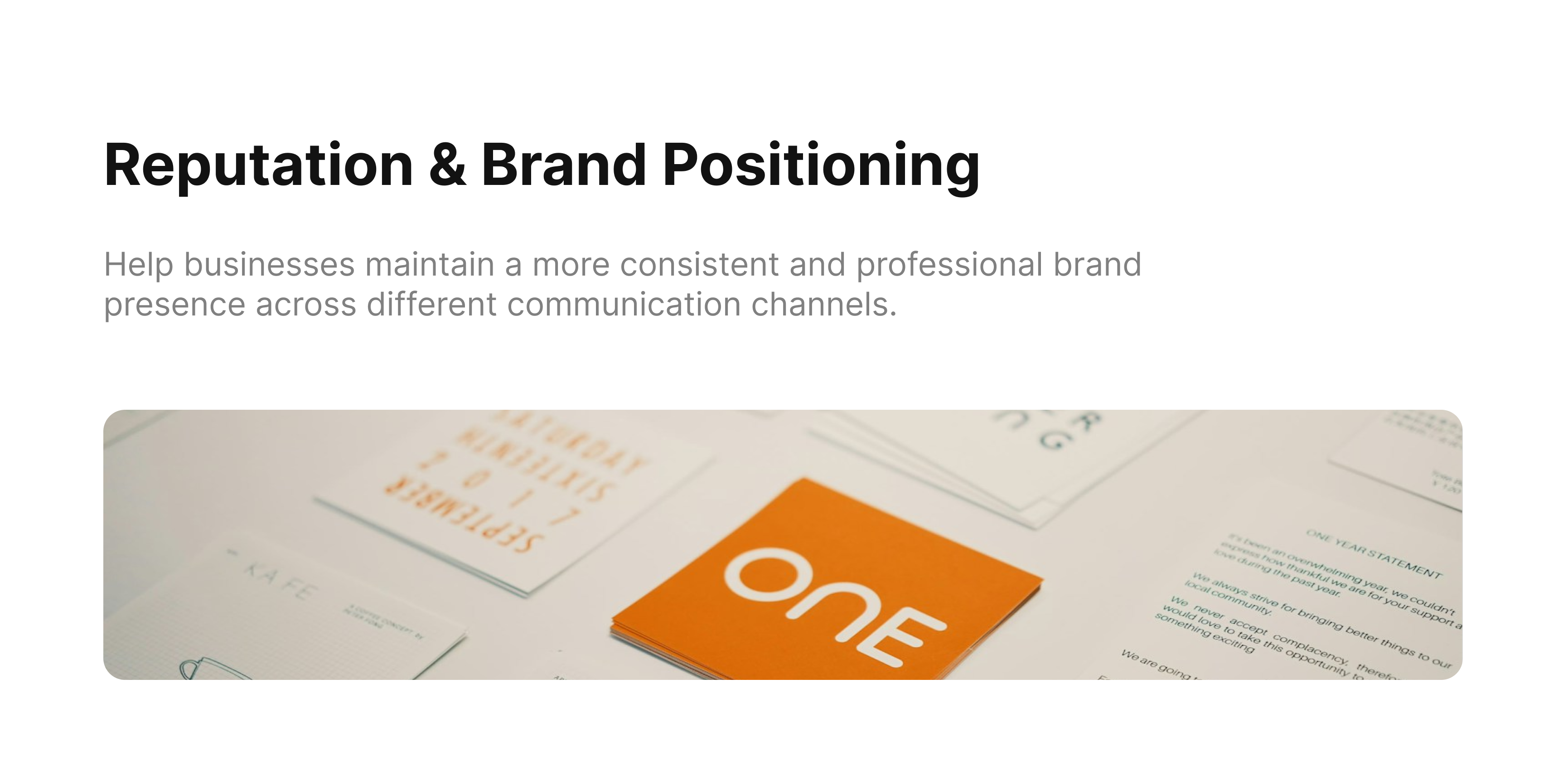 Brand Positioning