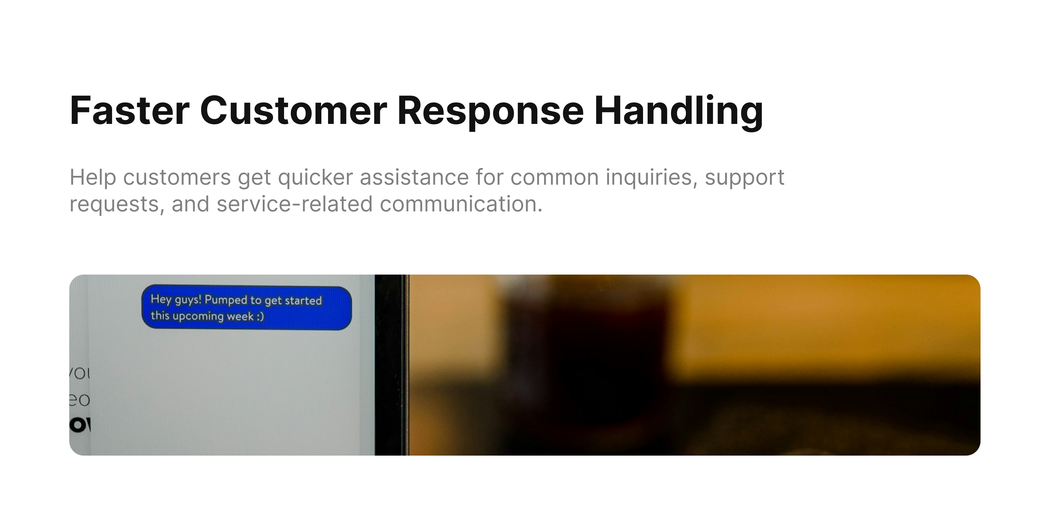 Customer Handling