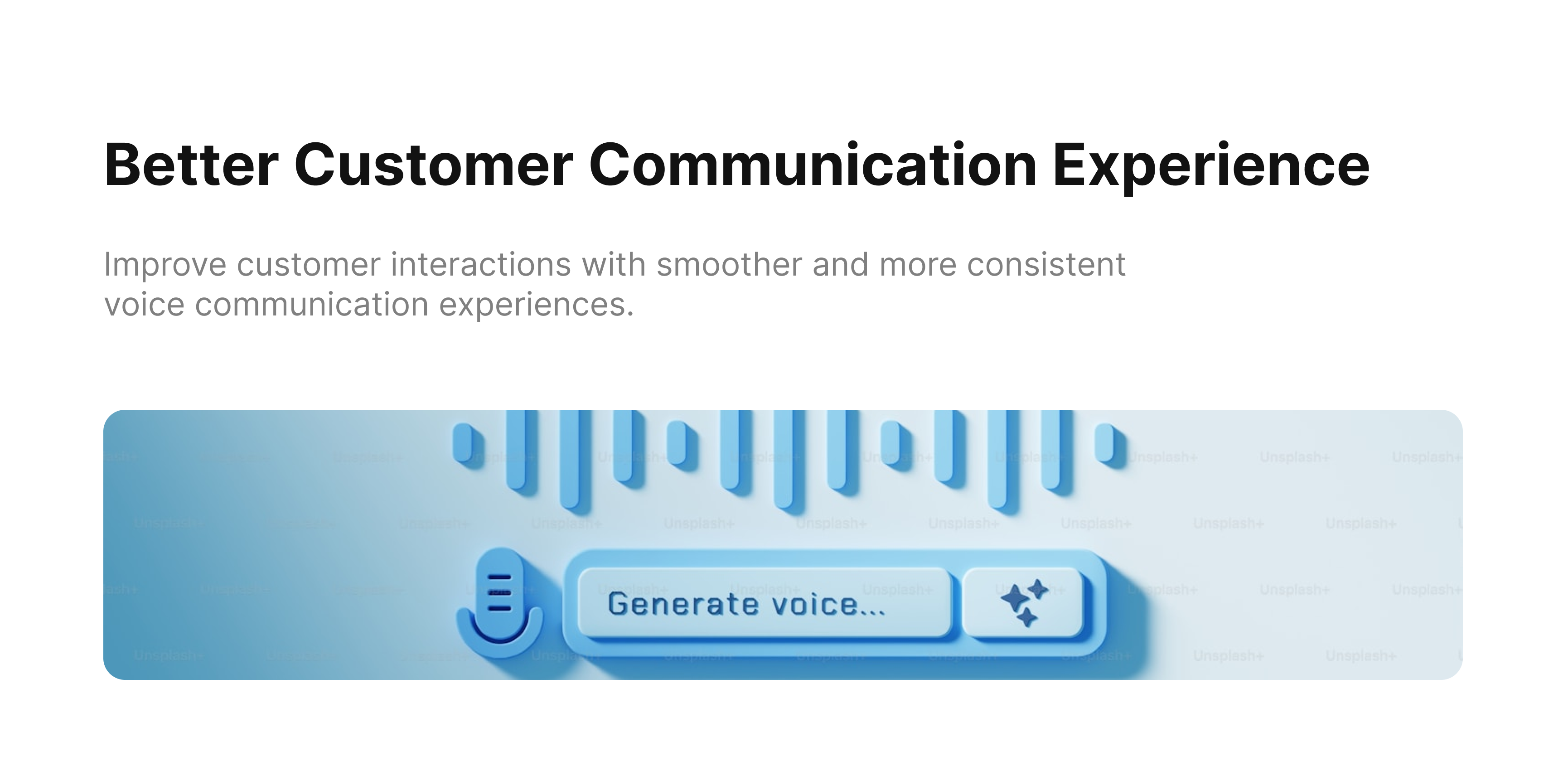 Better Communication Experience